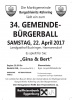 Vorankündigung Gemeindebürgerball 2017